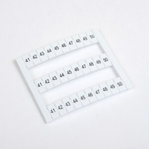 1060314 | OD10(1,5 мм2) Маркировка для клемм (41-50). 
MRK 2,5S. OPK 1,5. OPK2,5S. 1 лист - 30 шт., Onka