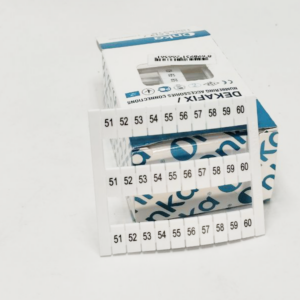 1060315 | OD10(1,5 мм2) Маркировка для клемм (51-60). 
MRK 2,5S. OPK 1,5. OPK2,5S. 1 лист - 30 шт., Onka