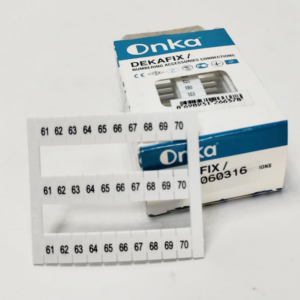 1060316 | OD10(1,5 мм2) Маркировка для клемм (61-70). 
MRK 2,5S. OPK 1,5. OPK2,5S. 1 лист - 30 шт., Onka