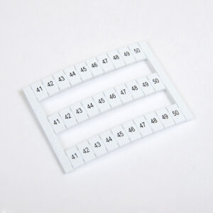 1060381 | OD10 (2,5 мм2) Маркировка для клемм (41-50)
MRK 2,5. MRK 4S. OPK 2,5. OPK 4S. 
1 лист - 30 шт., Onka