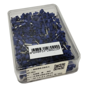 80003851 | 2,5-10,0 | ТРУБЧАТЫЕ НАКОНЕЧНИКИ С ИЗОЛЯЦИЕЙ DIN НОРМА  | Синие