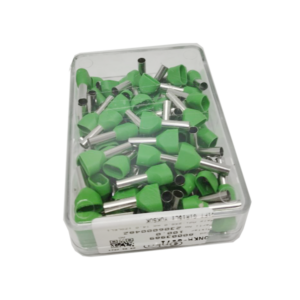 80003989 | 2X6,0 mm 14,0| ТРУБЧАТЫЕ ДВОЙНЫЕ НАКОНЕЧНИКИ С ИЗОЛЯЦИЕЙ DIN НОРМА |Зеленые