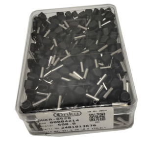 80003985 | 2X1,5 mm 12,0 | ТРУБЧАТЫЕ ДВОЙНЫЕ НАКОНЕЧНИКИ С ИЗОЛЯЦИЕЙ DIN НОРМА | Черные