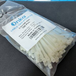 80008639 |  КАБЕЛЬНЫЕ СТЯЖКИ 100 х 2,5 мм | Белые